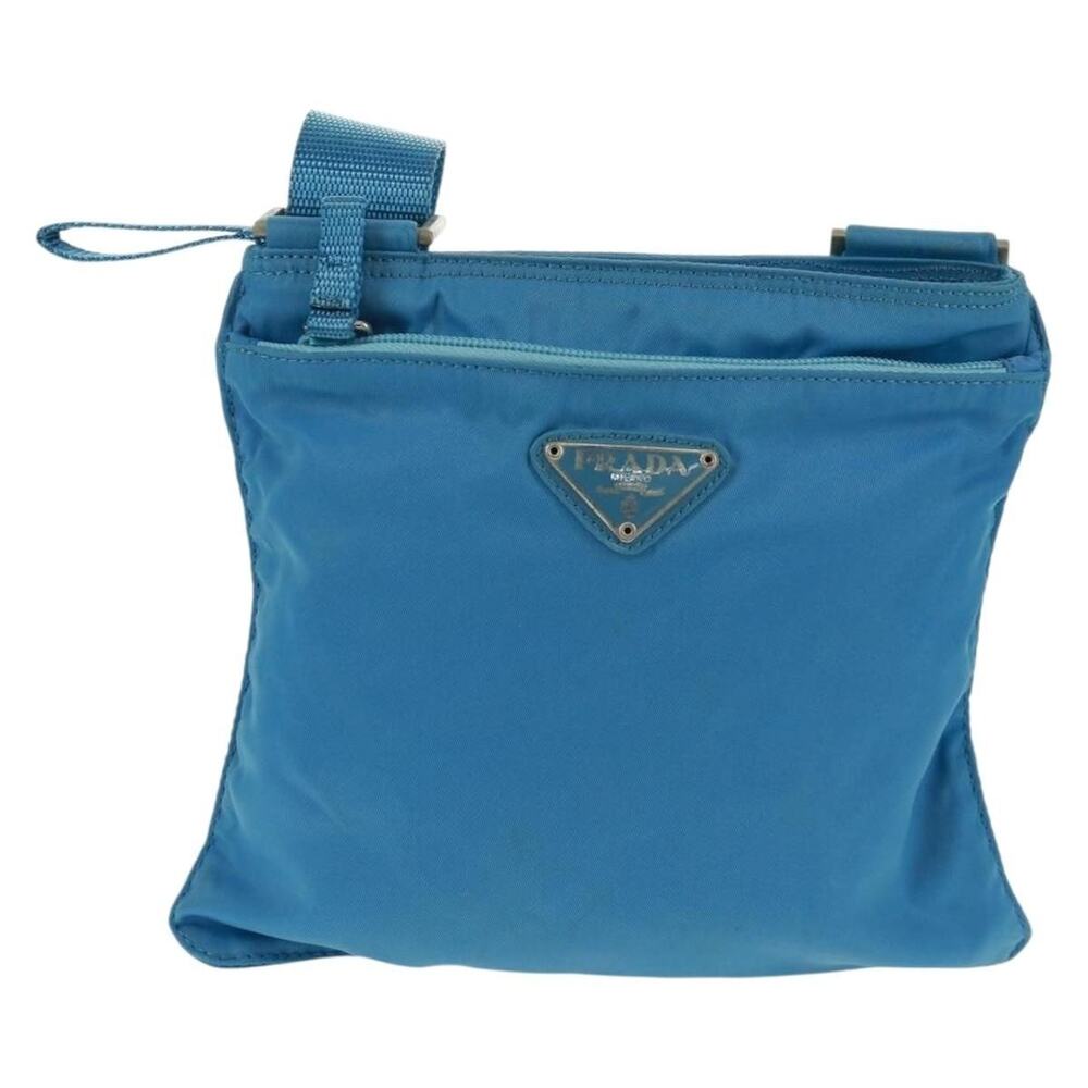 Prada Nylon Shoulder Bag Blue